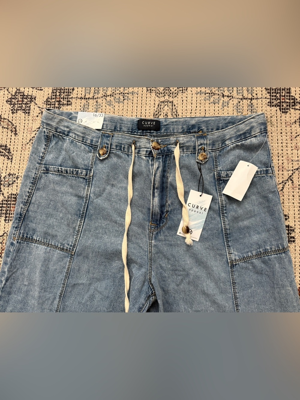 Curve Appeal Wide Leg Denim Pants - Picture 2 of 3